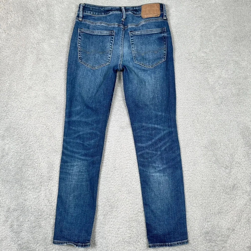 American Eagle Slim Straight Jeans Men's 28x30 Blue‎ Denim Next level Airflex